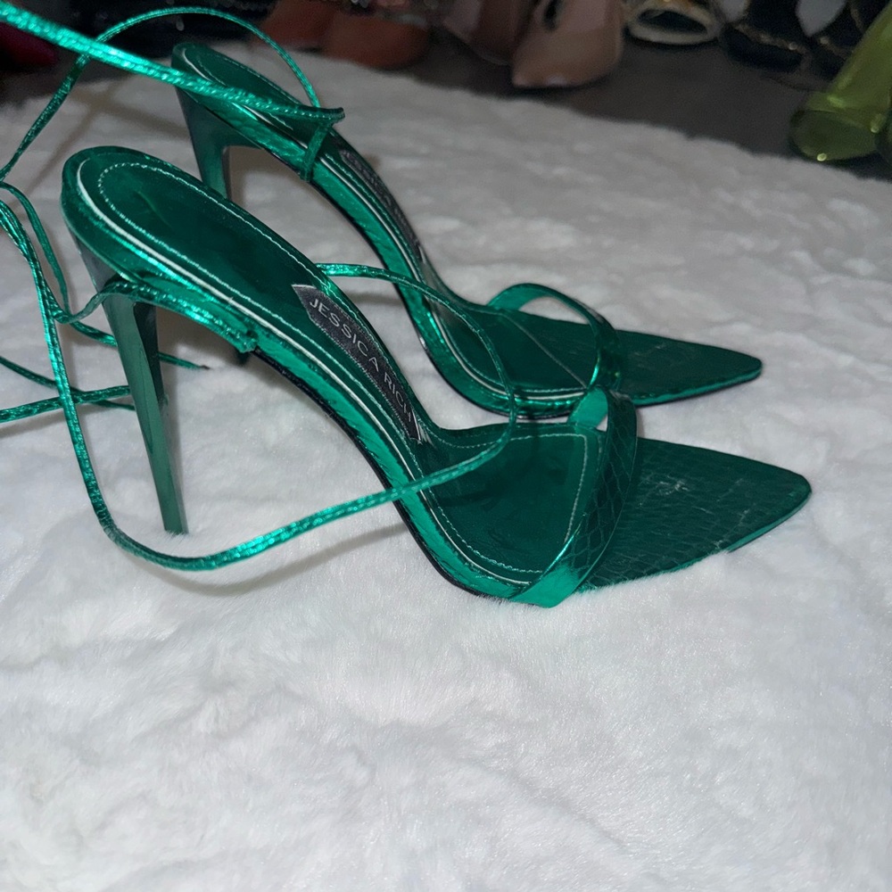 JESSICA RICH strappy sandals (size 38 but fits 37.5) (USED ONLY ONCE) - Picture 3 of 10